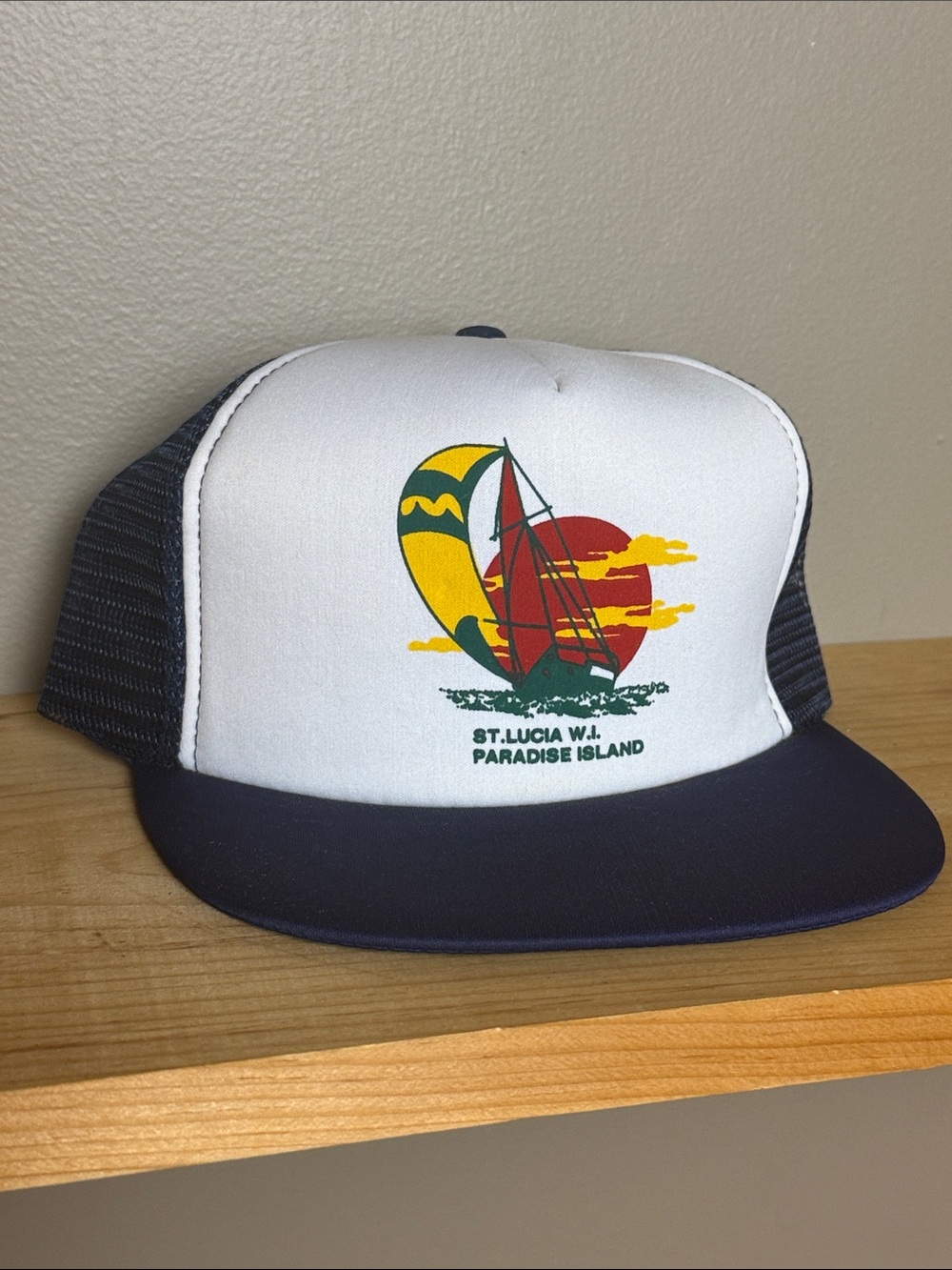 St Lucia Paradise Island Vtg Hat